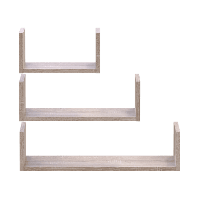 Комплект полиць Doros Філ Дуб Сонома 3 шт 30/45/60х15х15 (41516081)