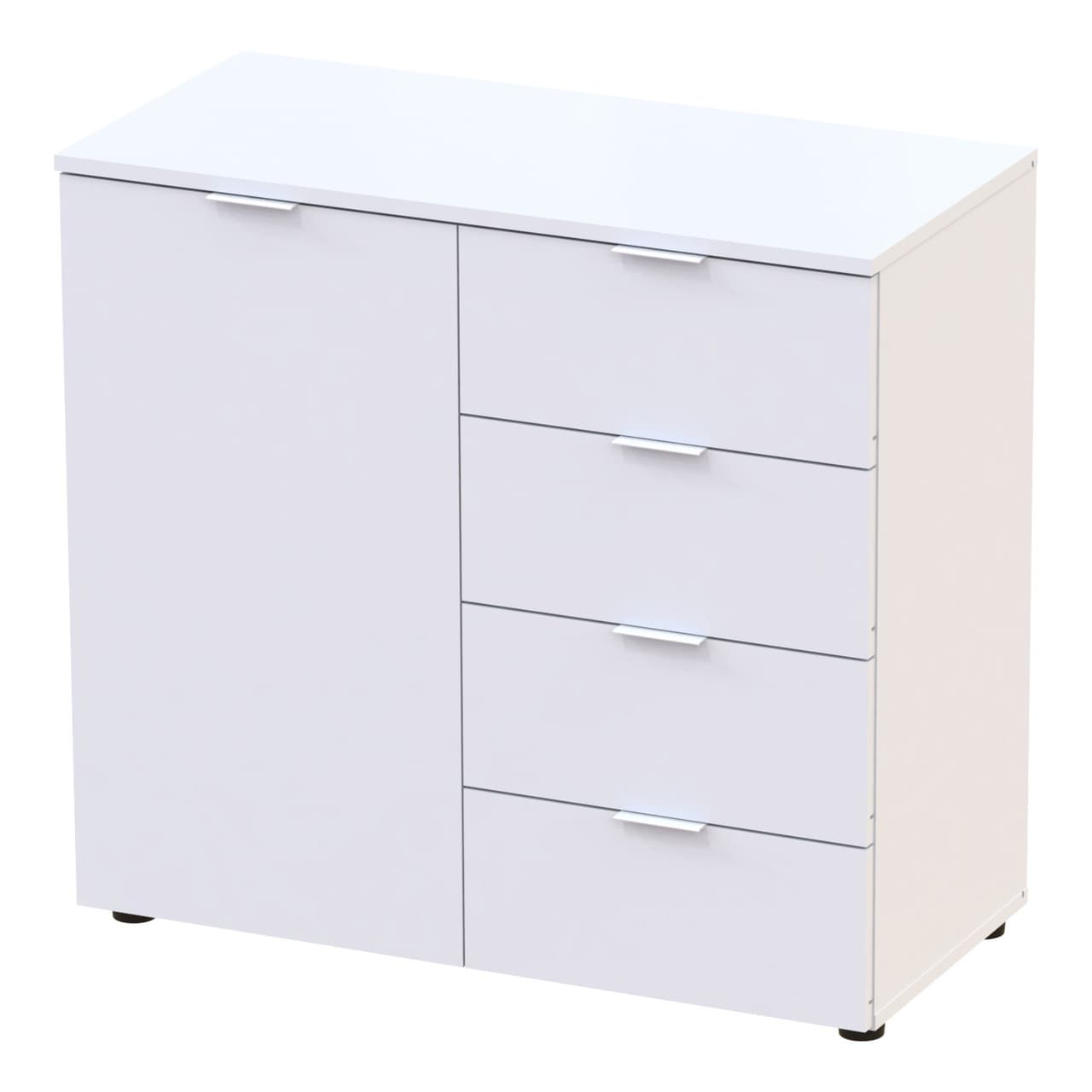 Комод Doros Рон 1 1 фасад 4 шухляди Білий 80х38х81 (41516005)