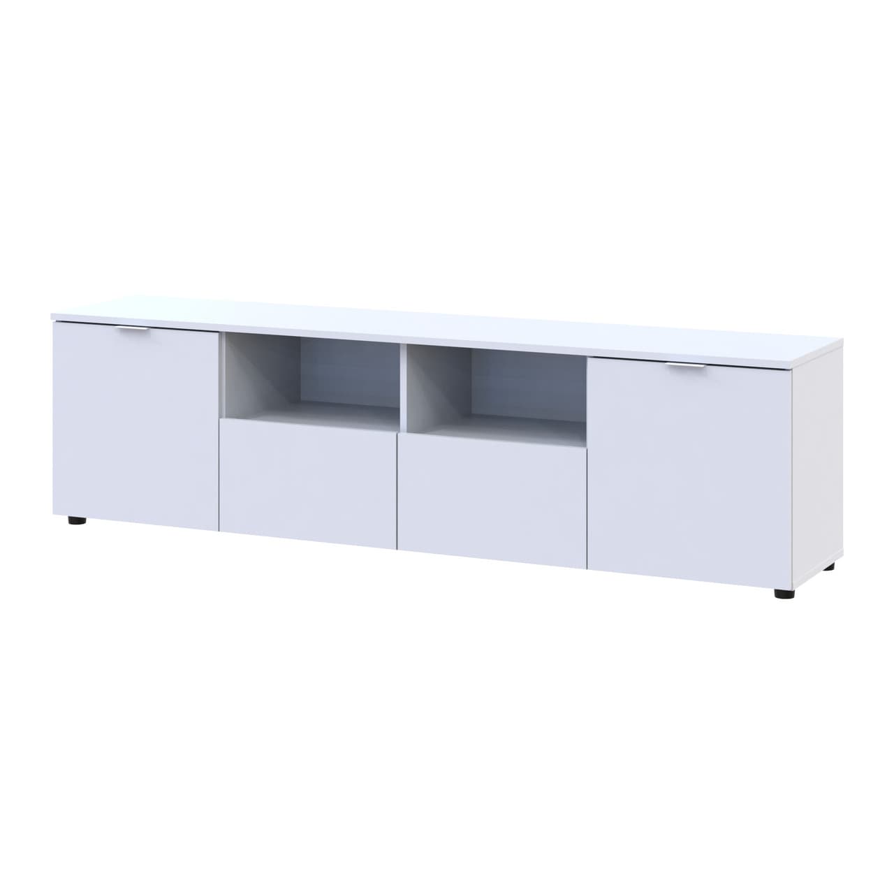 Комод Doros Рон 4 Білий 2 фасади 2 шухляди 180х38х50 (44900221)