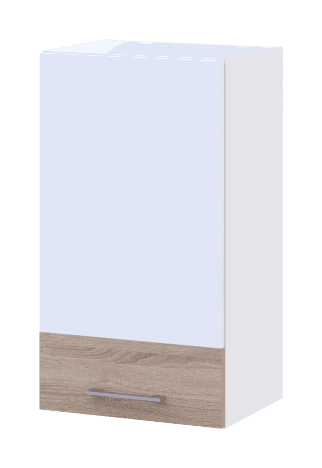 Кухня Doros Лея В72_Ш40 верхня вузька Білий/Дуб Сонома ДСП 40х31.6х72 (81359337.2)
