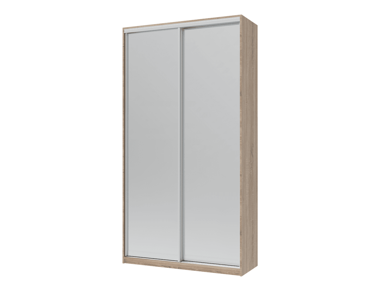 Шафа купе Doros Сіті Лайт Дуб Cонома 2 Дзеркала 120х60х225 (42002036)