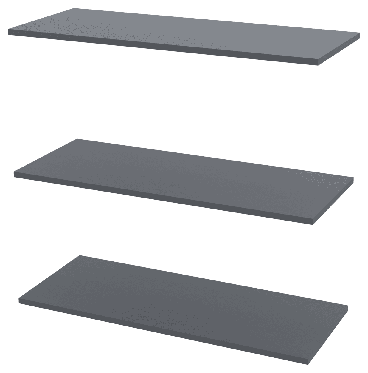 Полиця для одягу Doros Promo Графіт 3шт. 86.7х35х1.6 (41516029)