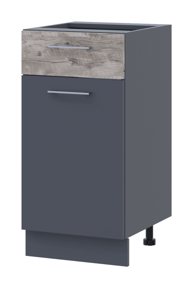 Кухня Doros Лея НЯ82_40 нижня вузька Графіт/Клондайк ДСП 40х46.6х82 (80359569.6)