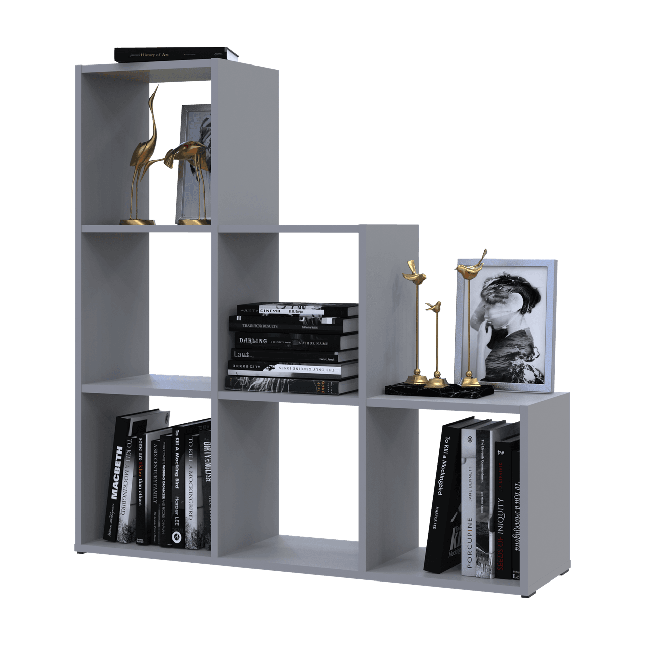 Стелаж Doros Степ 3х3 Сірий відкритий 102.6х28.8х106.1 (41516178)