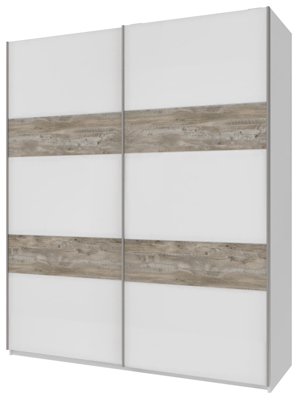 Шафа купе Doros L-Caiser Білий / Білий вставки Клондайк 2 ДСП 180х60х213 (42004001)