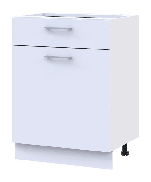 Кухня Doros Лея НЯ82_Ш60 нижня права Білий/Дуб Сонома ДСП 60х46.6х82 (81359337.7)