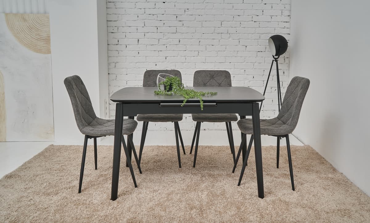 Керамічний стіл TM-76 петра грей + чорний 5