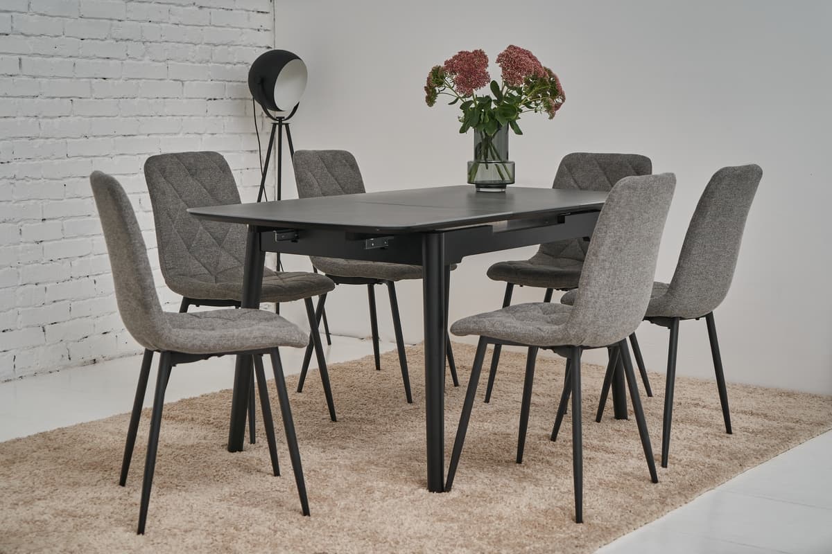 Керамічний стіл TM-76 петра грей + чорний 3