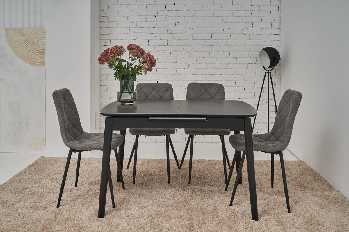 Керамічний стіл TM-76 петра грей + чорний 2