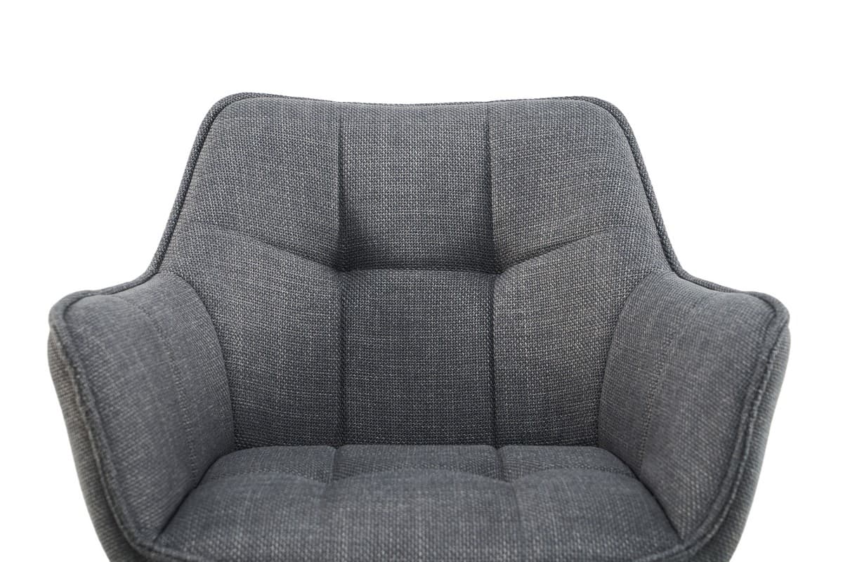 Стілець поворотний R-69 сірий + чорний 6