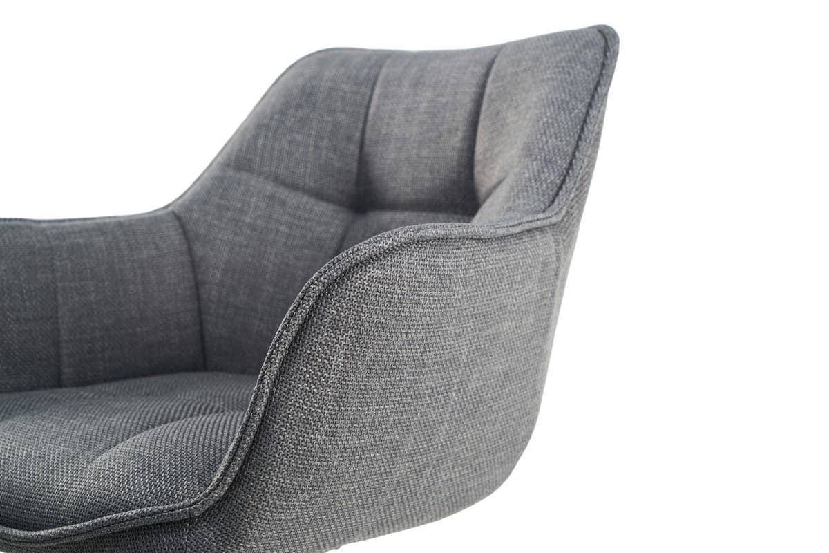 Стілець поворотний R-69 сірий + чорний 8