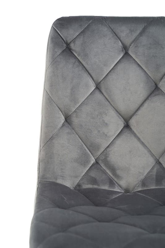 Стілець N-41 світло-сірий велюр + білий 7