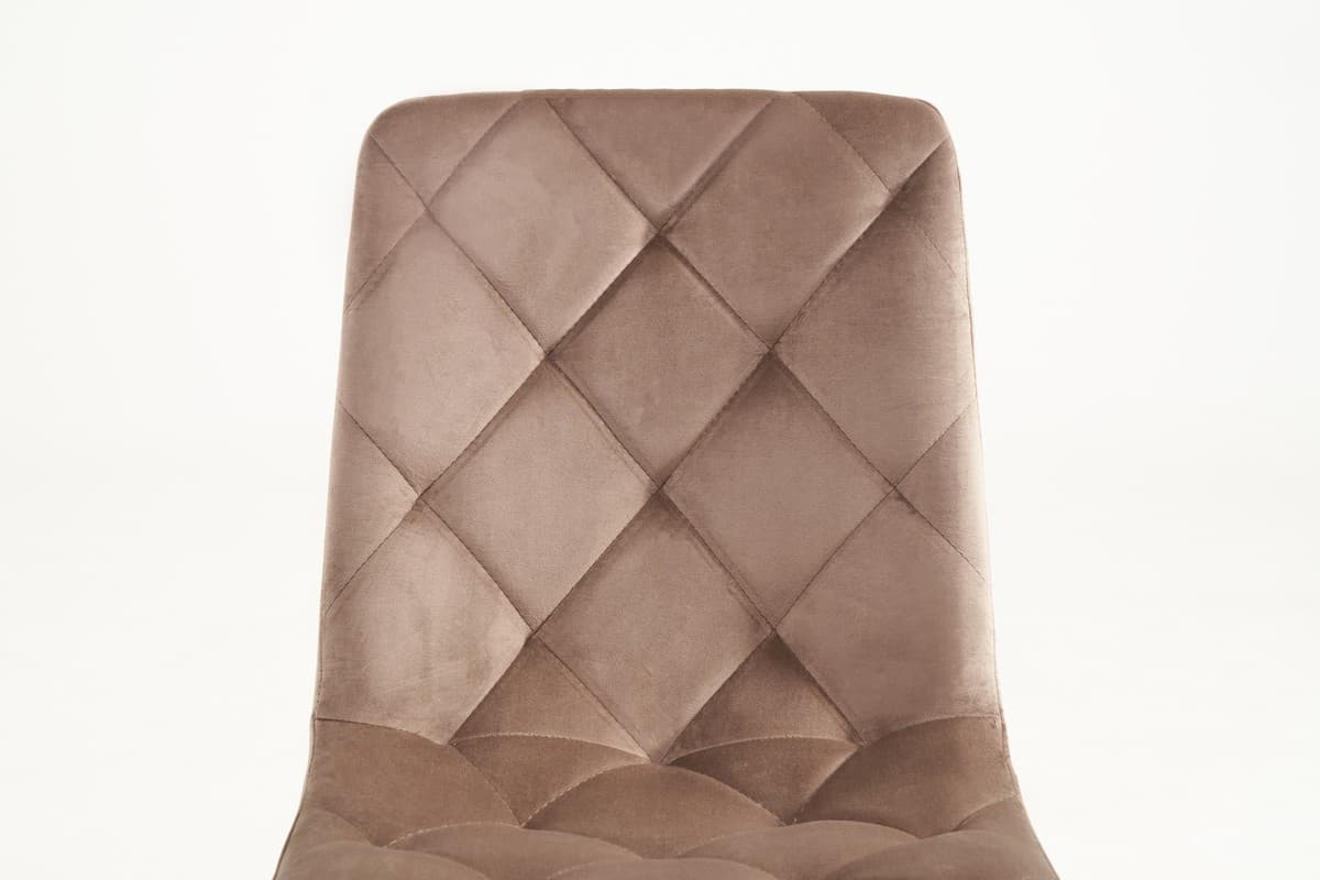 Стілець N-41 капучино велюр + чорний 7