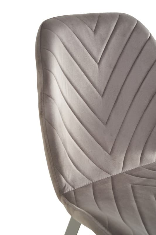 Стілець N-54 латте велюр + білий 7