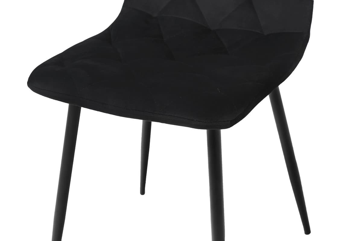 Стілець N-41 чорний велюр + чорний 8