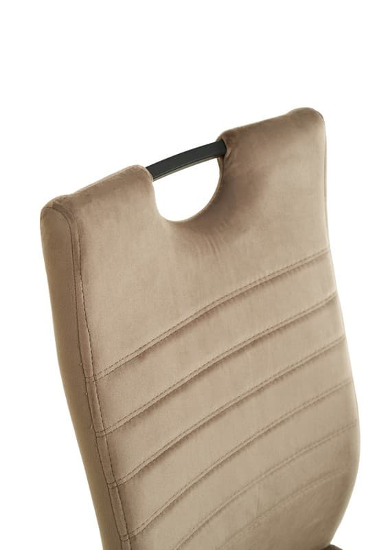 Стілець S-121 капучино велюр + чорний 8