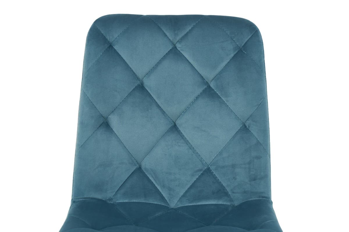 Стілець N-41 блакитний топаз велюр + білий 6