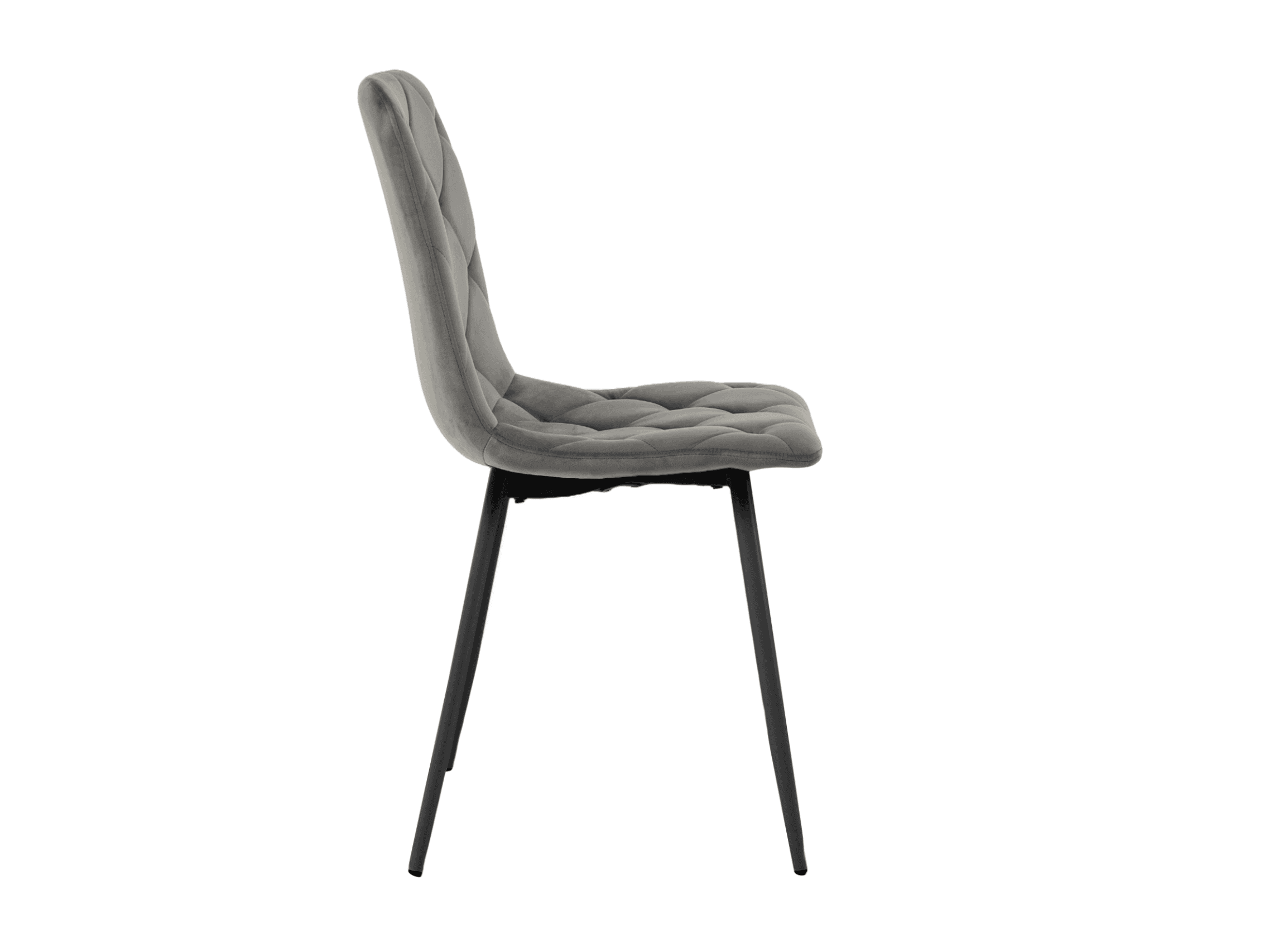 Стілець N-41 темно-сірий велюр + чорний 2