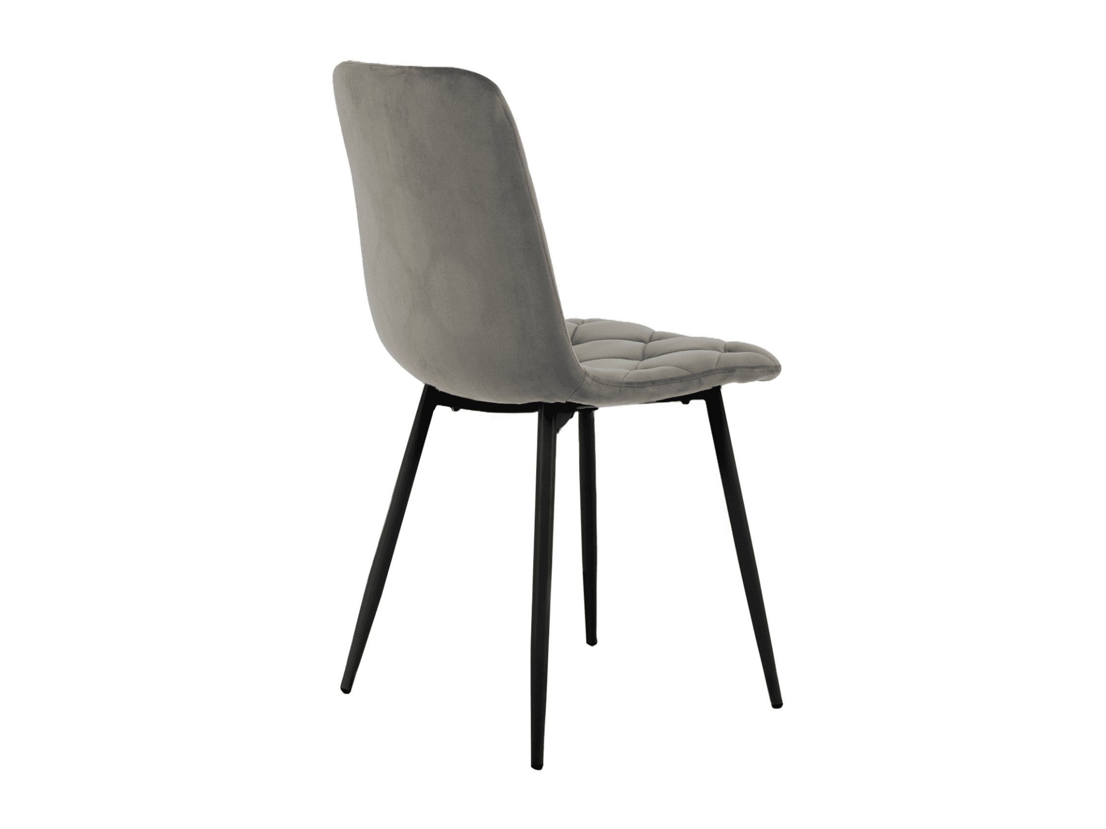 Стілець N-41 темно-сірий велюр + чорний 3