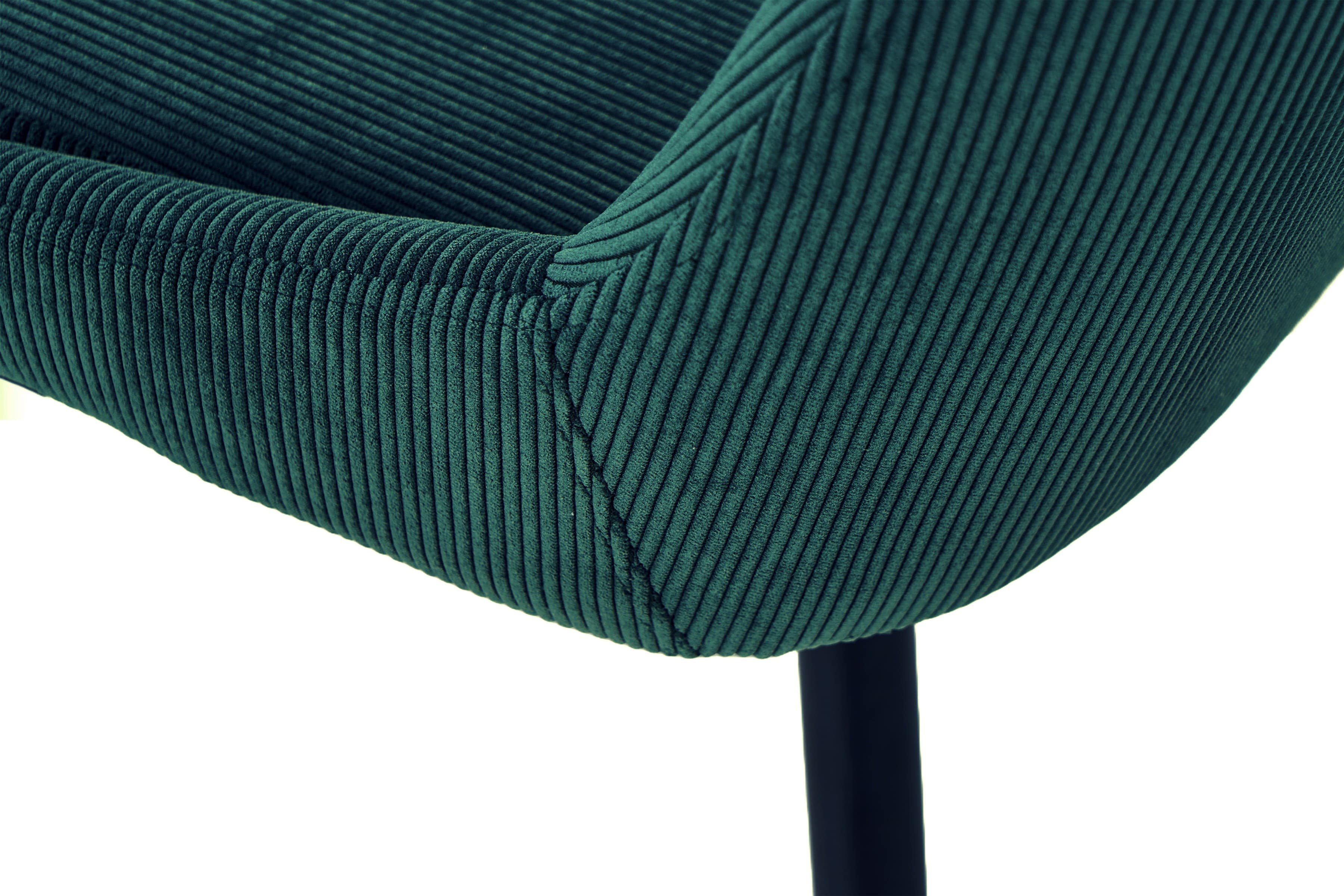 Стілець M-72 смарагдовий + чорний 9