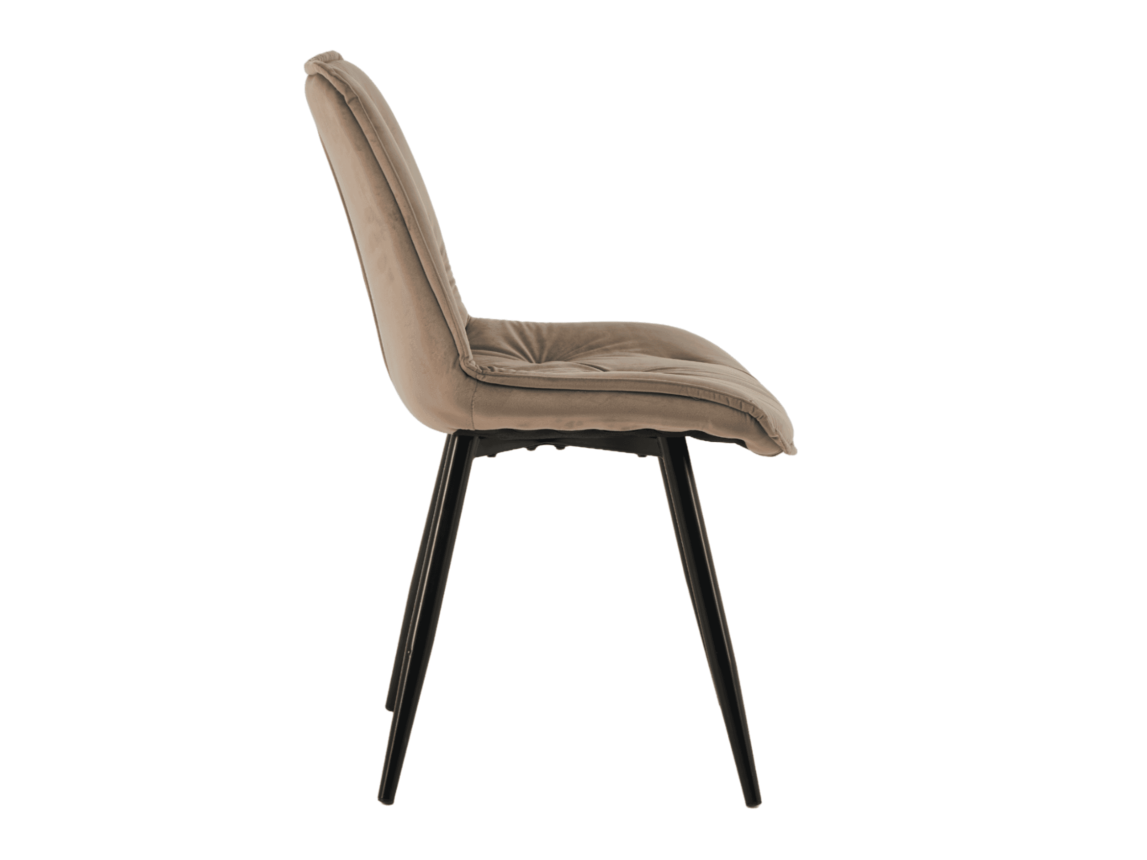 Стілець M-48 капучино велюр + чорний 2