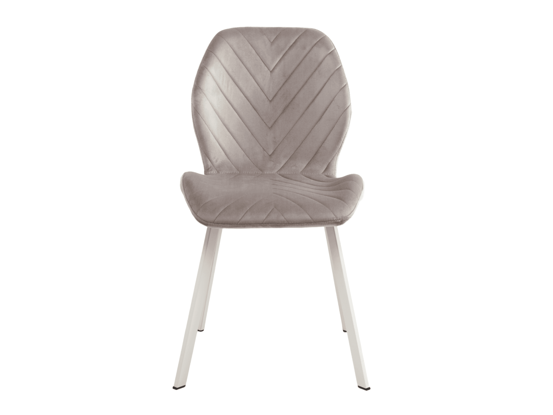 Стілець N-54 латте велюр + білий 5