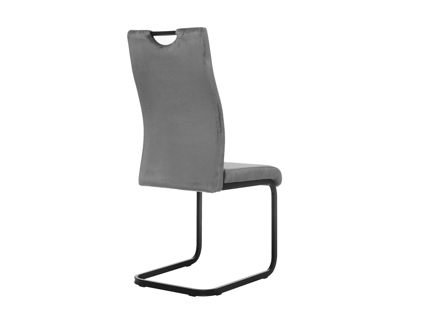 Стілець S-121 сірий велюр + чорний 3