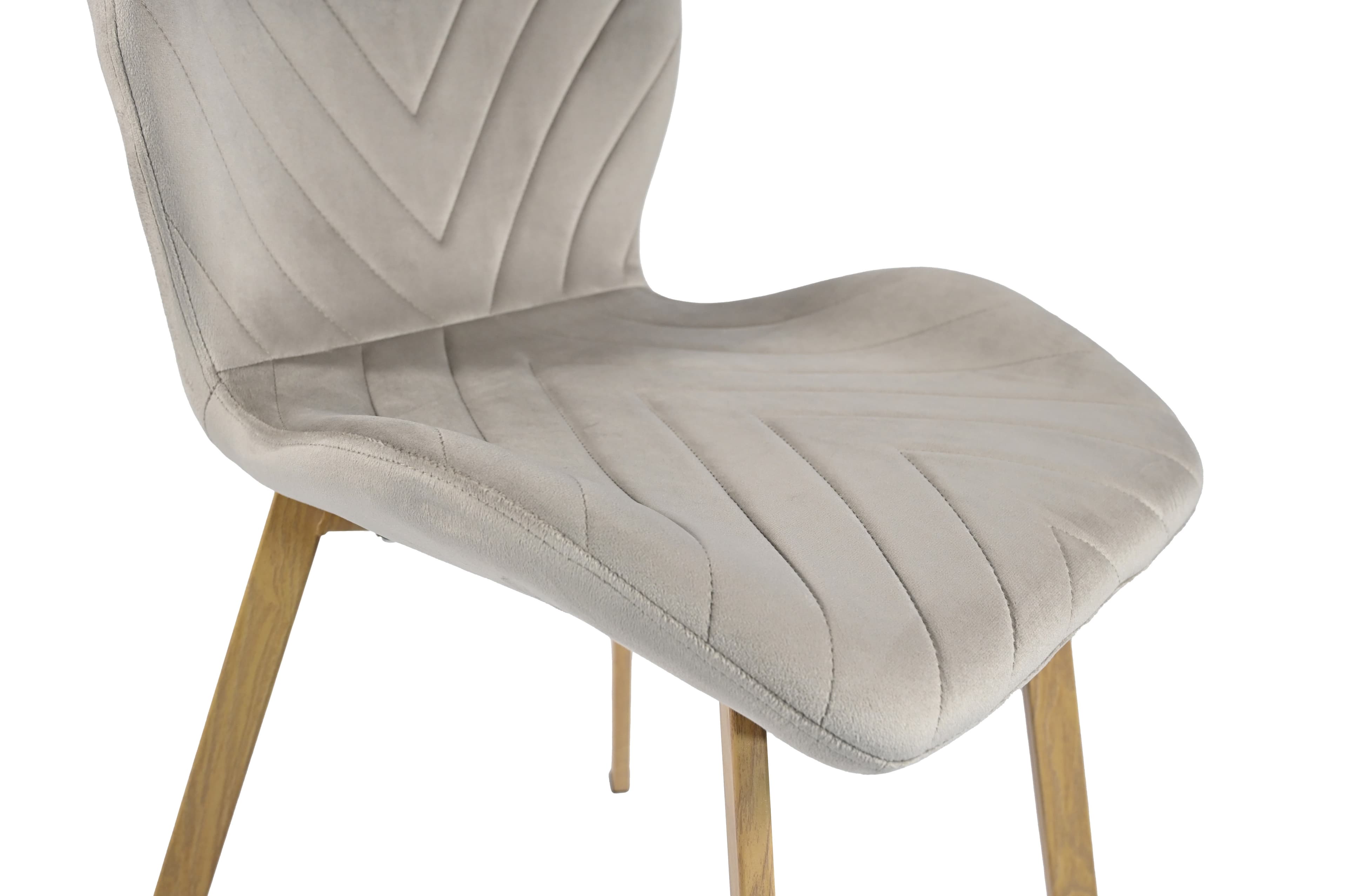 Стілець N-54 капучино велюр + дуб 8