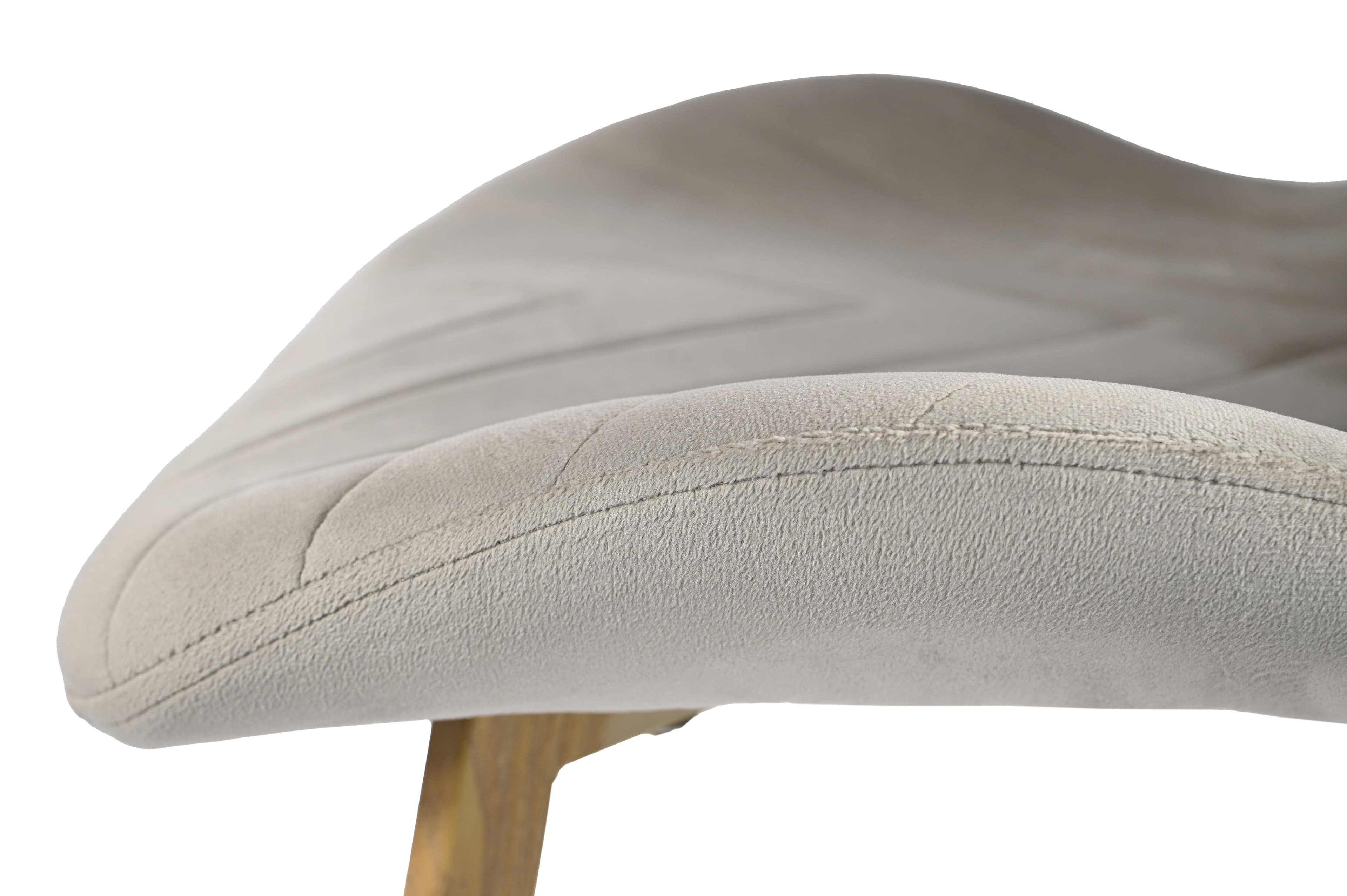 Стілець N-54 капучино велюр + дуб 9