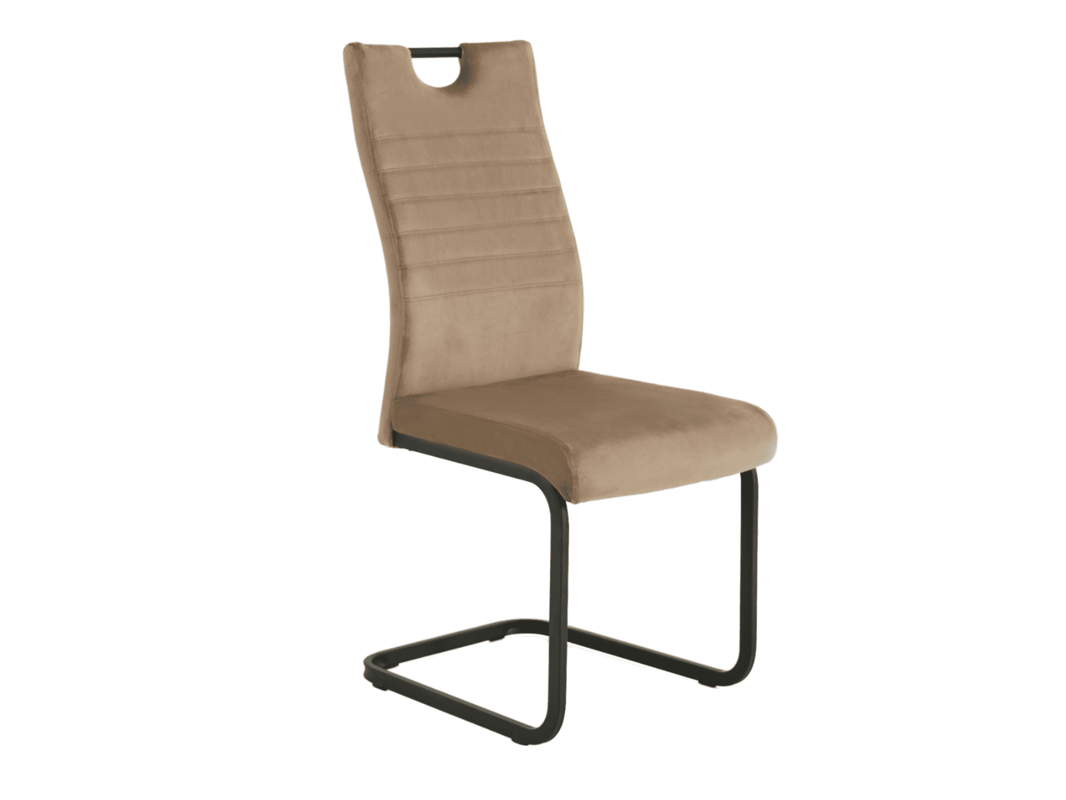 Стілець S-121 капучино велюр + чорний