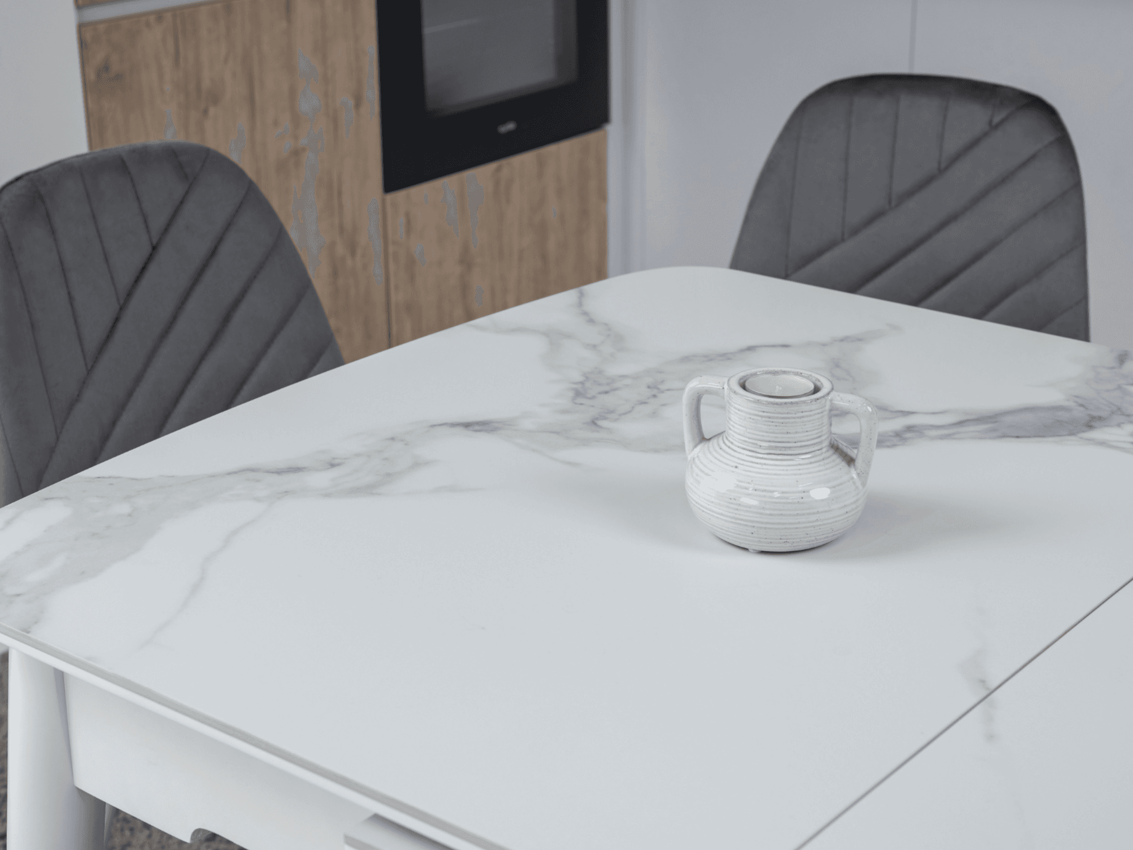 Керамічний стіл TM-76 вайт клауд + білий 6