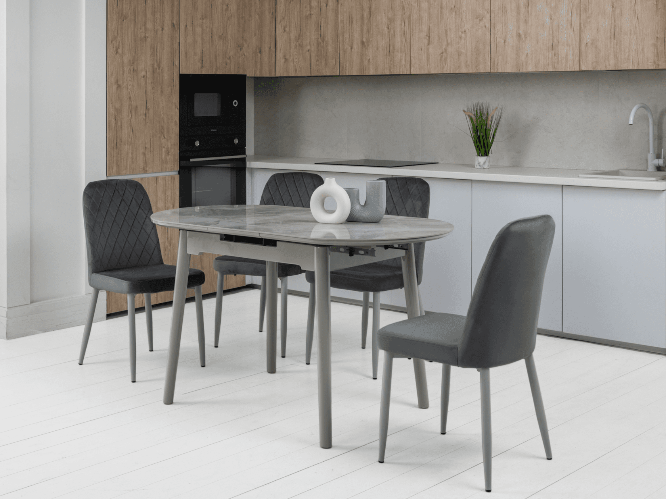 Стілець N-44 сірий велюр + сірий 10