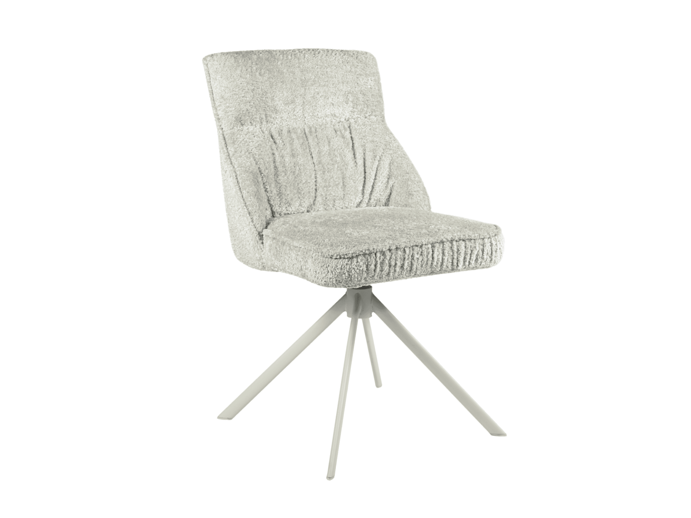 Стілець поворотний R-168 перлинний нюд + білий