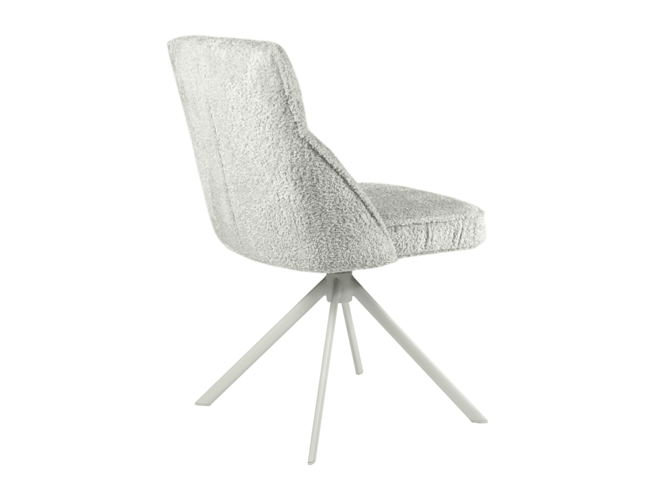 Стілець поворотний R-168 перлинний нюд + білий 3