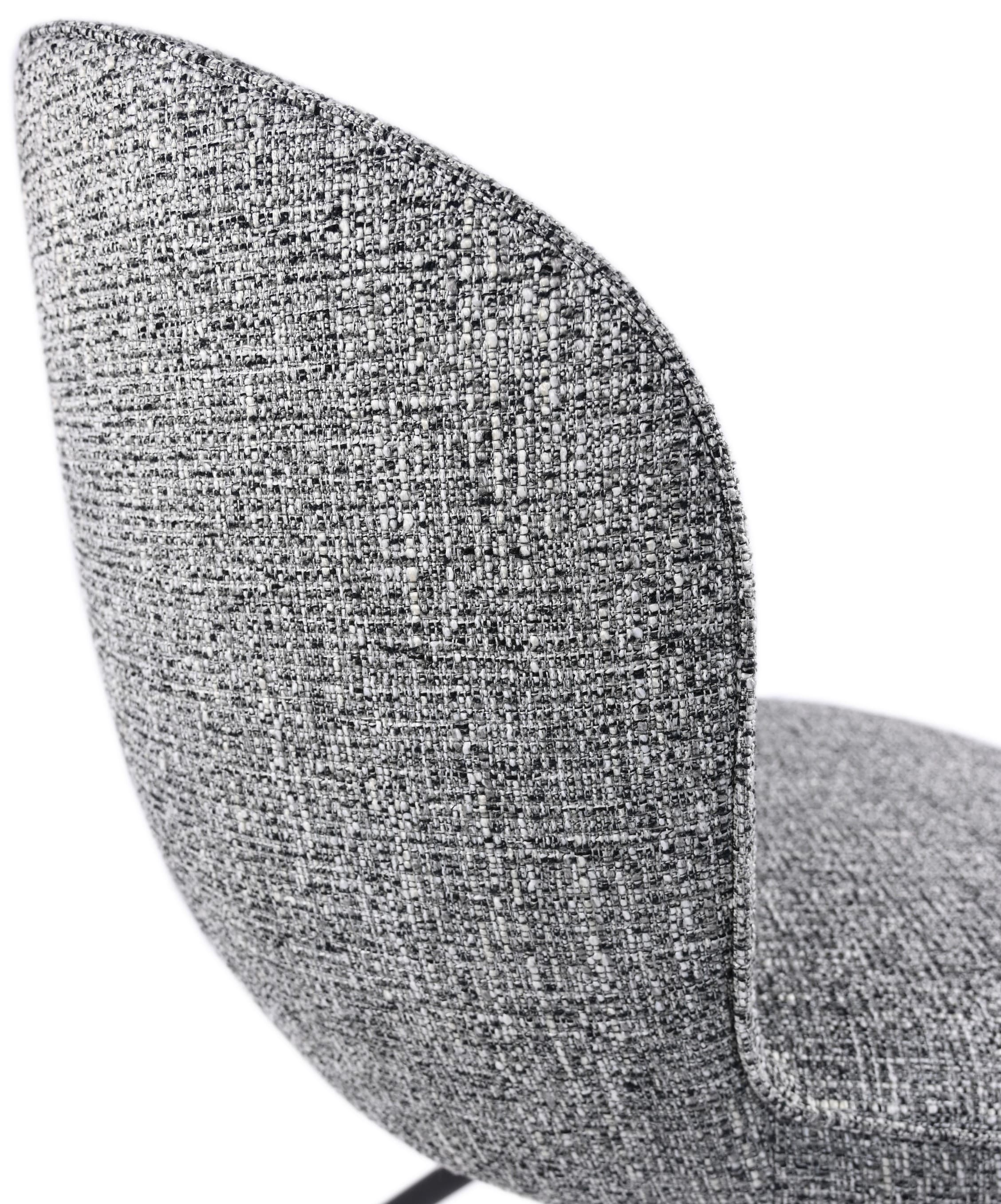 Стілець поворотний R-160 графітовий твід + чорний 10