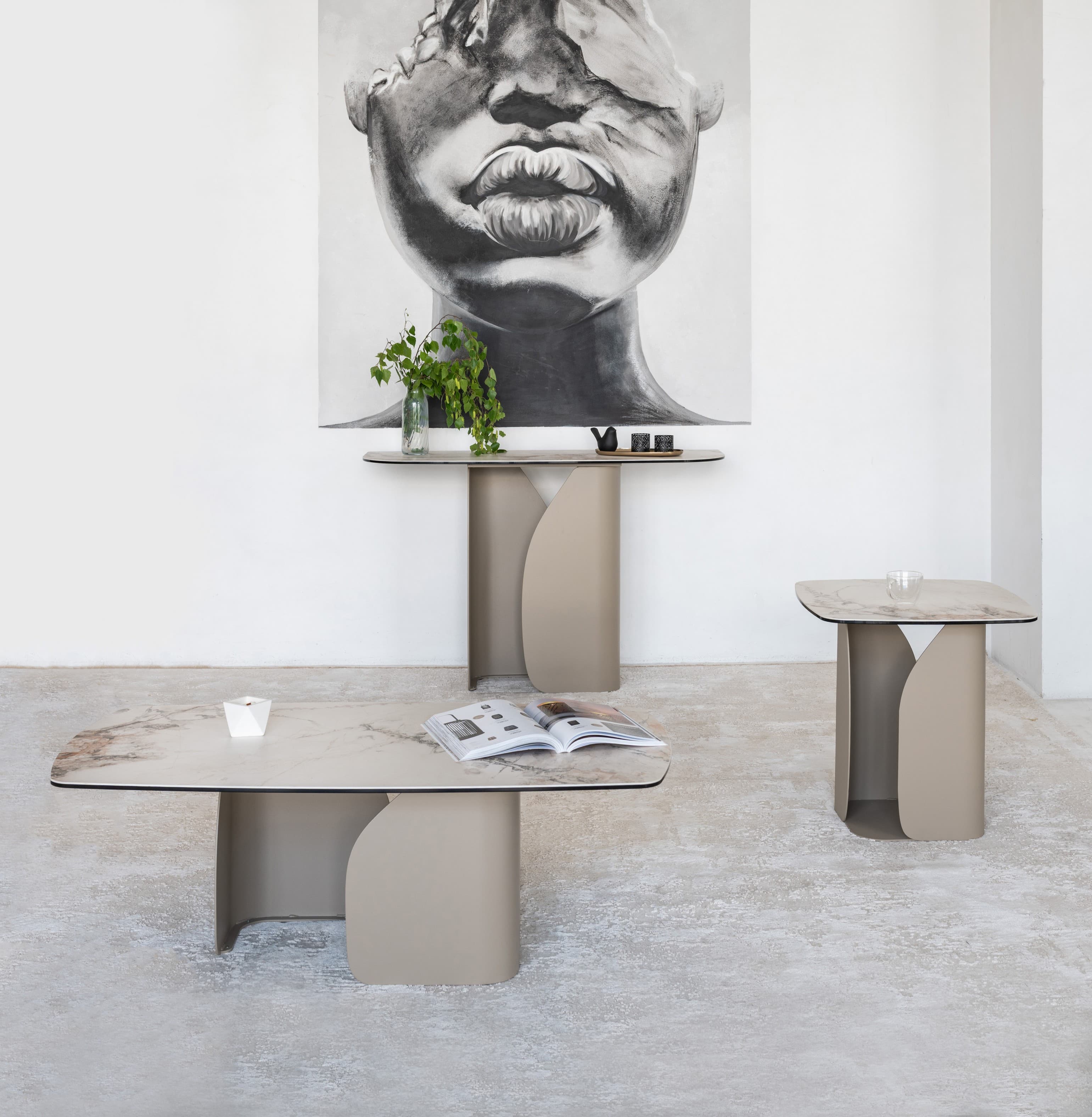 Консоль "Крістіано" аврора голд + бежевий 3