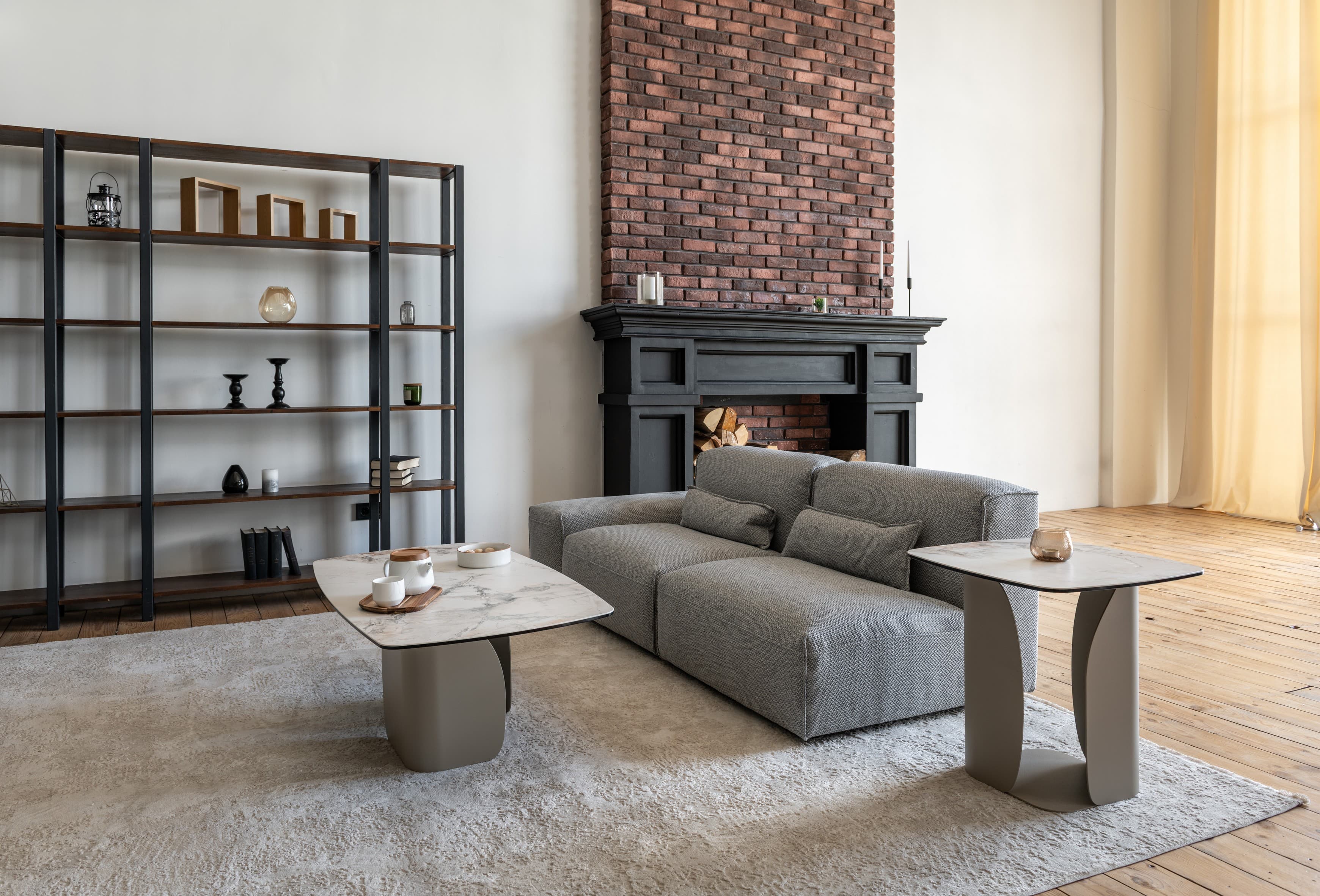 Журнальний стіл "Крістіано" аврора голд + бежевий 6