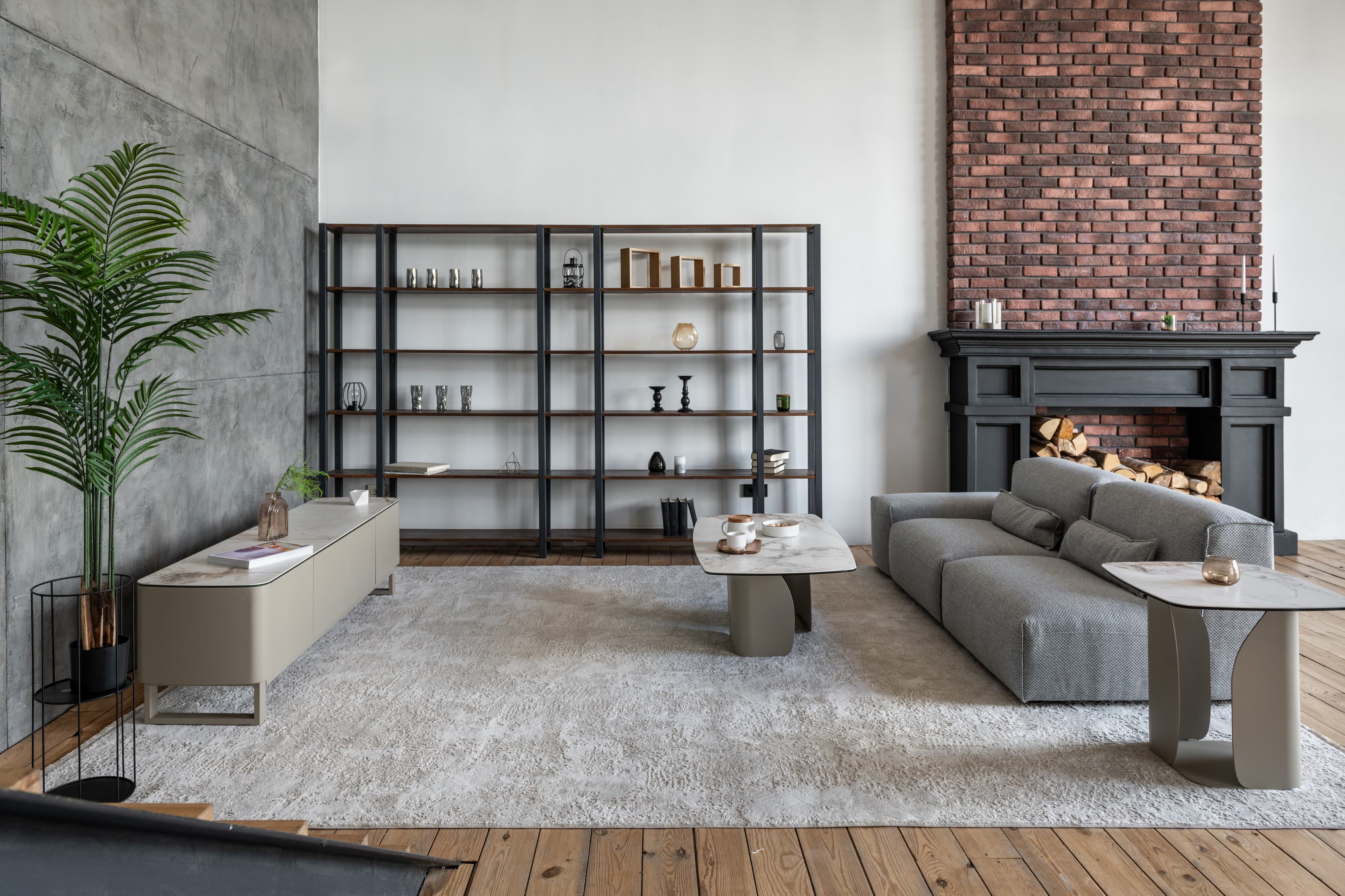 Кавовий стіл "Крістіано" аврора голд + бежевий 5