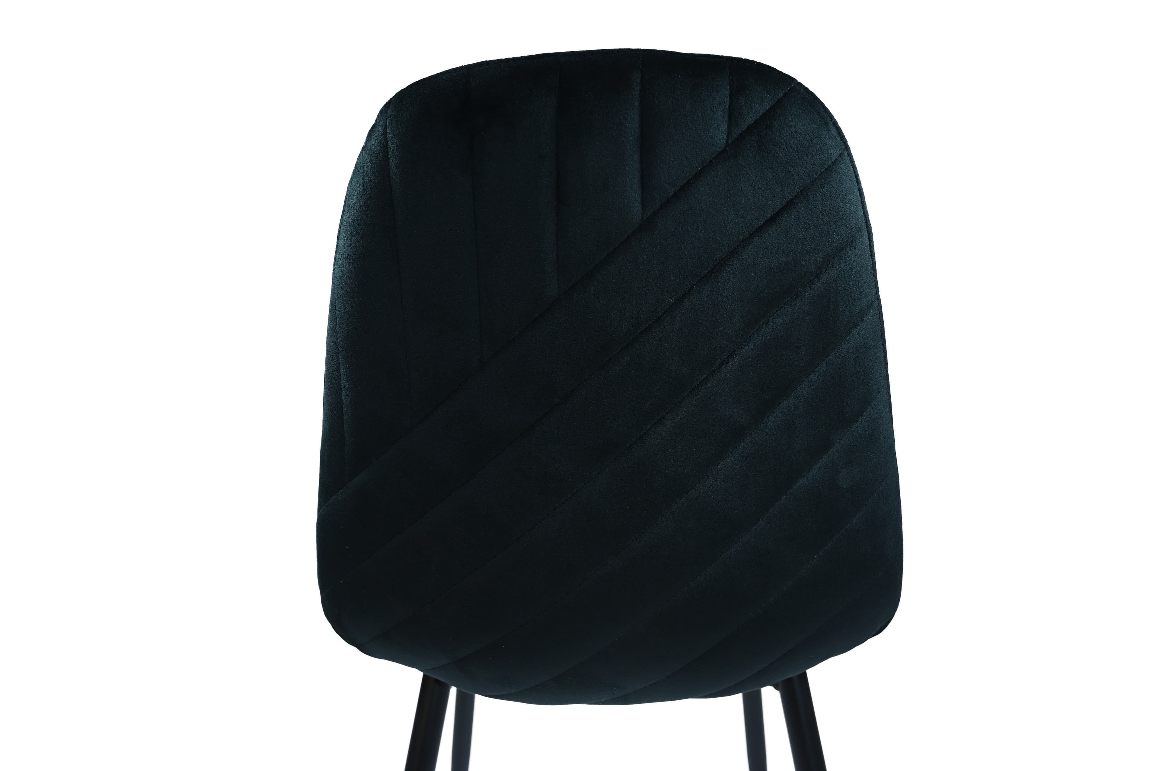 Стілець N-170 чорний велюр + чорний 9