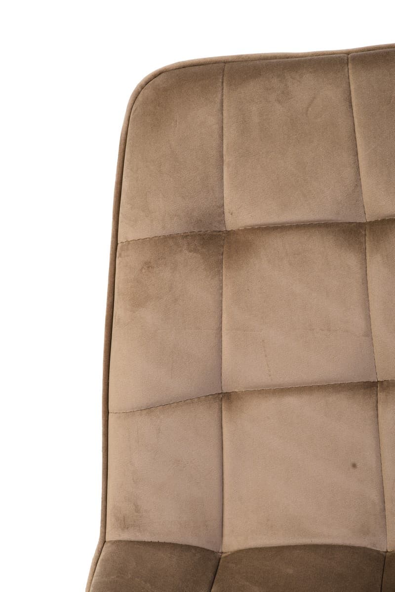 Стілець N-46 капучино велюр + чорний 7