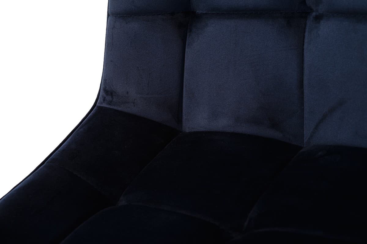 Стілець N-46 чорнильно-синій велюр + чорний 9
