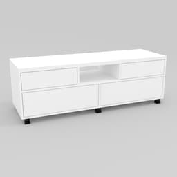 Тумба TV №3, Білий, 1400/450/475