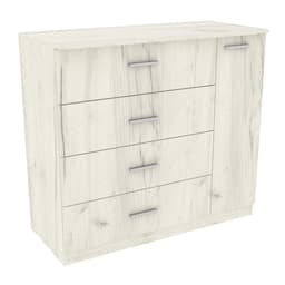 Комод Сабріна №2, Дуб Крафт Білий, 1100/500/1000