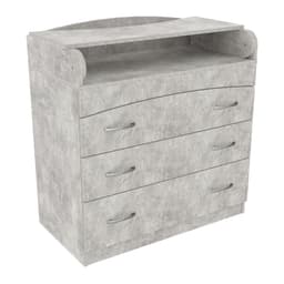 Комод пеленальний №2, Бетон, 864/465/916