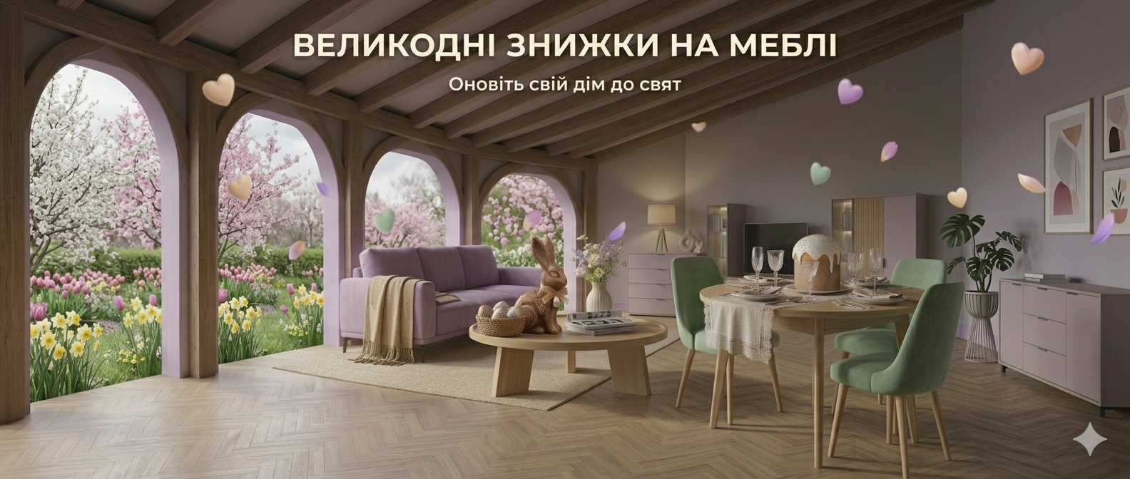 Великдень 2026: Святкові знижки на меблі