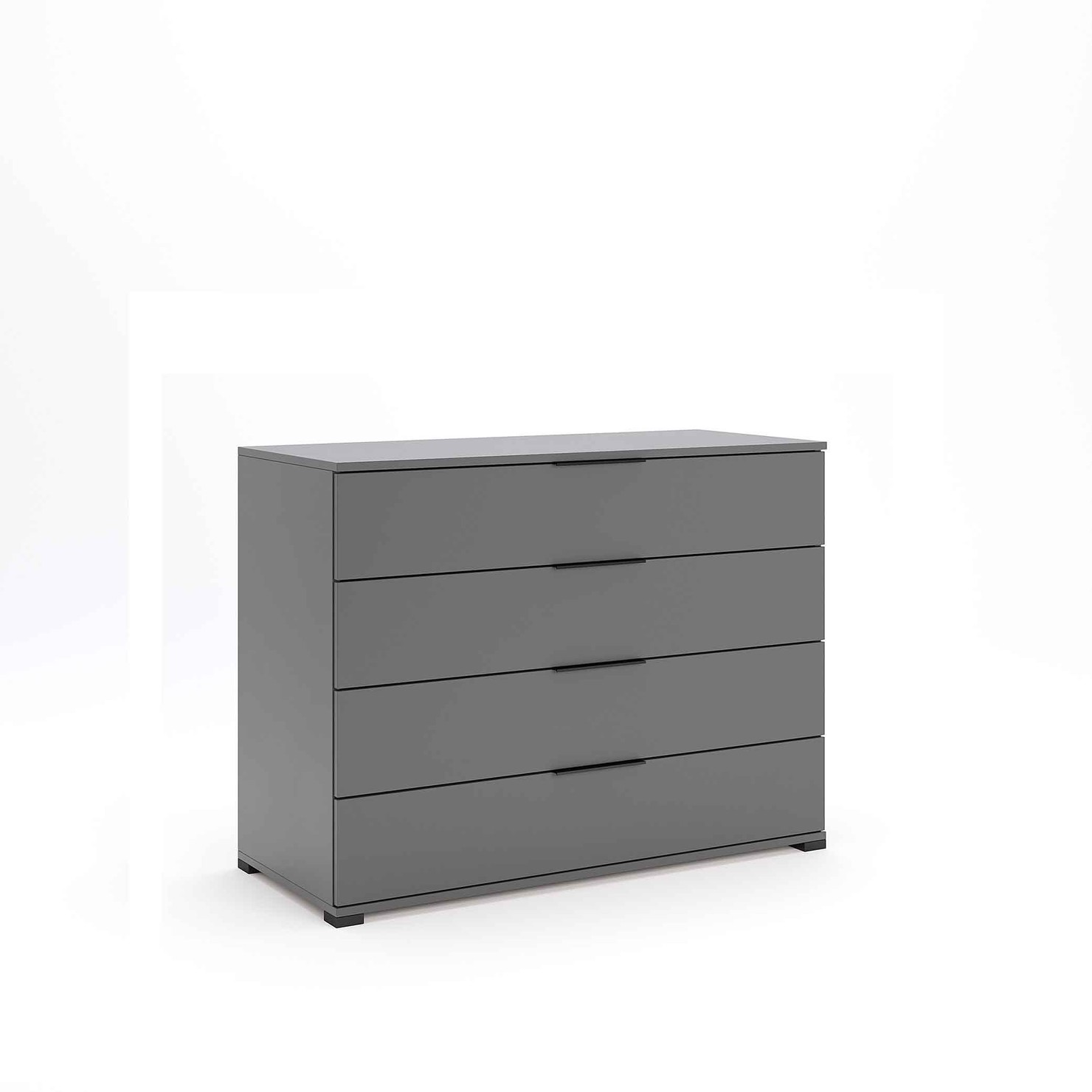 Комод 4шх 110 см Doni Сірий Miromark