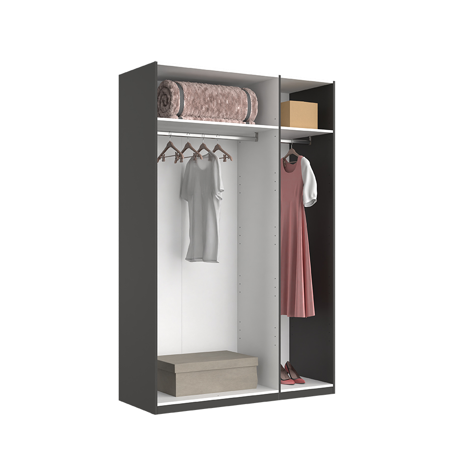 Розпашна шафа Doni 3дв. Сіра 2