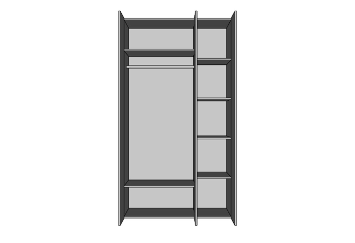 Шафа Амелія 3-дверна 120 см, біла 4