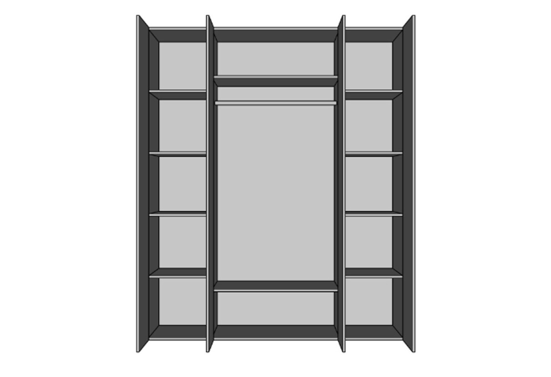 Шафа Амелія 4-дверна 180 см, біла 5