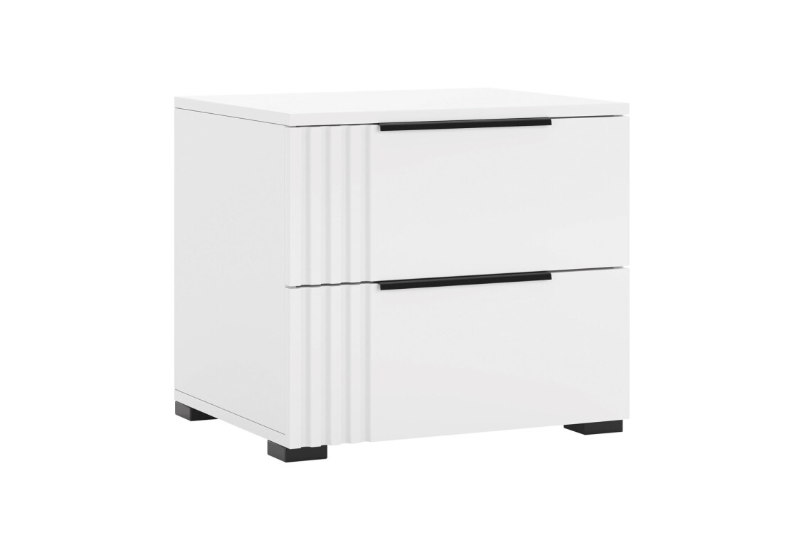 Тумба приліжкова Амелія з 2 шухлядами 50 см, біла